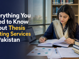 Pakistani university student reviewing thesis research for a guide about thesis writing services in Pakistan