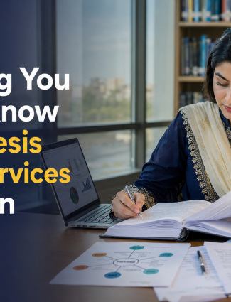 Pakistani university student reviewing thesis research for a guide about thesis writing services in Pakistan