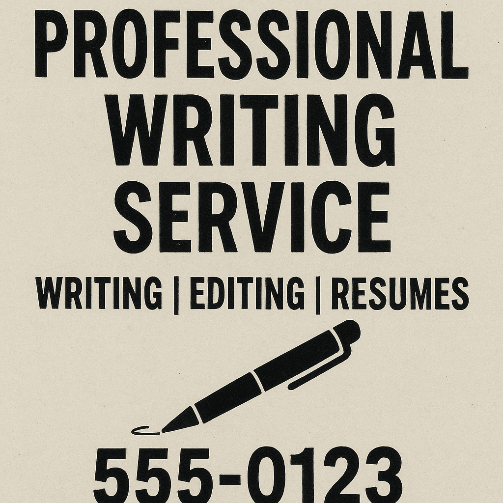 Professional writing service