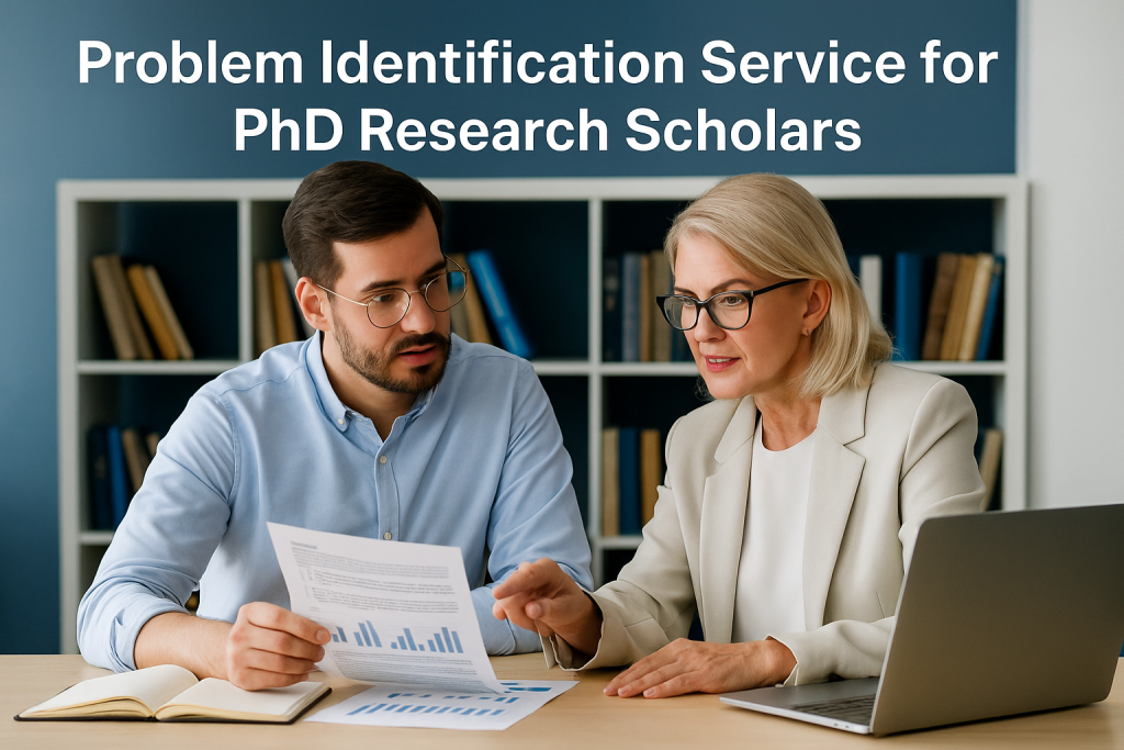 Problem Identifgication Problem identification service for PhD research scholars