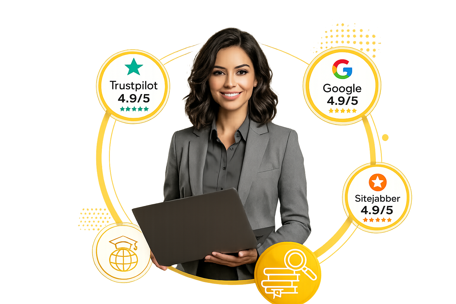 PhD graduate student holding Qundeel.com degree certificate with 4.9 star Google Reviews - Professional thesis writing services Pakistan HEC-compliant