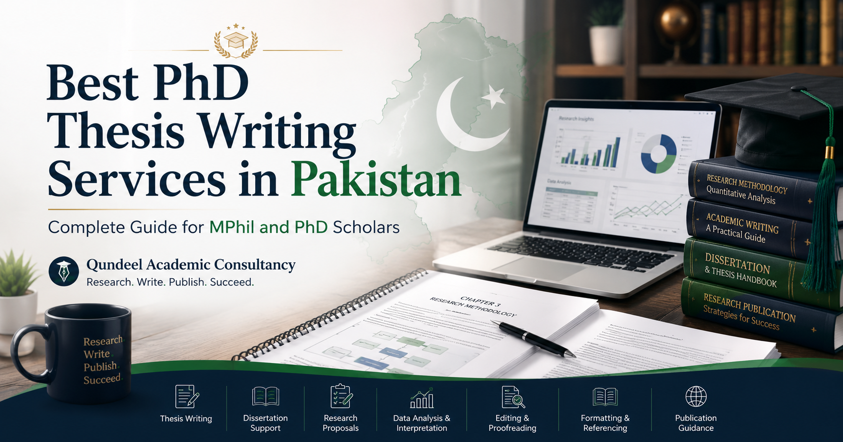 Best PhD thesis writing services in Pakistan guide for MPhil and PhD scholars by Qundeel Academic Consultancy