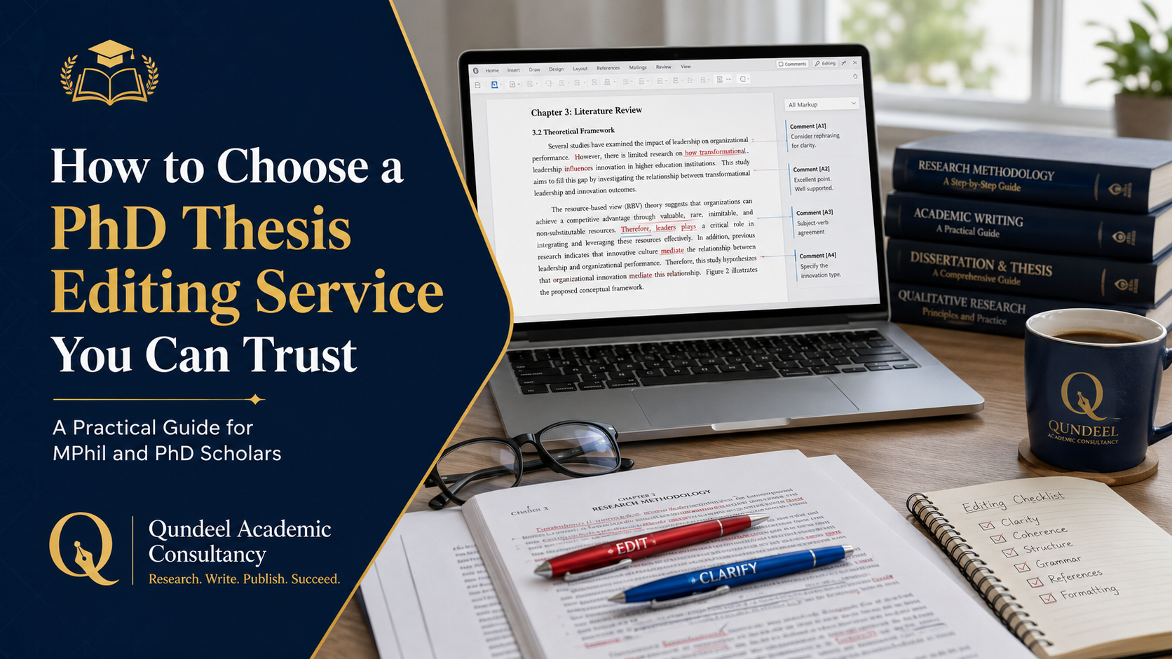 PhD thesis editing service guide for MPhil and PhD scholars with academic proofreading, formatting, and revision support