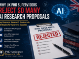 UK PhD supervisor rejecting an artificial intelligence research proposal because of unclear problems, weak methodology, limited originality, unrealistic scope, and ethical concerns